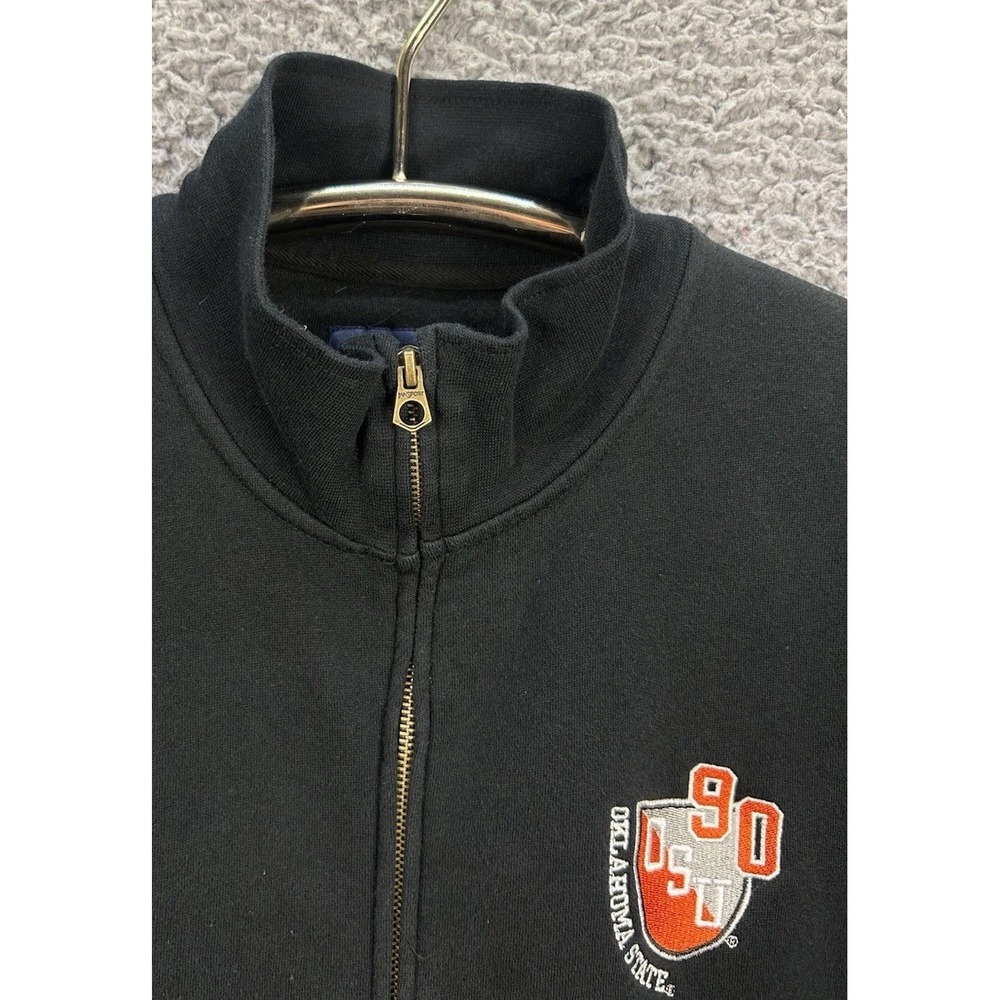 Jansport Oklahoma State University Cowboys Full Zip Sweater Sz Large Mock Neck